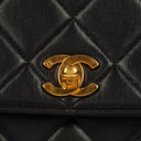 Chanel Single Flap Bag Black Quilted Lambskin With 24K Gold-Plated Hardware