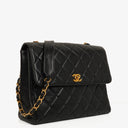 Chanel Single Flap Bag Black Quilted Lambskin With 24K Gold-Plated Hardware