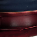 Hermès Kelly 32 Sellier Rouge H, Bleu Marine and Vert Fonce Box Calf Tricolor With Gold Hardware
