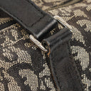 Christian Dior Black Leather Trotter Monogram Canvas Charms Shoulder Bag