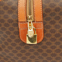 Celine Vintage Macadam Triomphe Brown Travel Bag