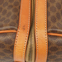 Celine Vintage Macadam Triomphe Brown Travel Bag