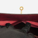 Hermès Kelly 32 Sellier Rouge H, Bleu Marine and Vert Fonce Box Calf Tricolor With Gold Hardware