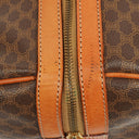 Celine Vintage Macadam Triomphe Brown Travel Bag