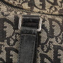 Christian Dior Black Leather Trotter Monogram Canvas Charms Shoulder Bag