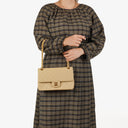 Chanel Medium Classic Vintage Double Flap Bag Beige Quilted Lambskin 24K Gold-Plated Hardware