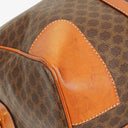Celine Vintage Macadam Triomphe Brown Travel Bag