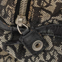Christian Dior Black Leather Trotter Monogram Canvas Charms Shoulder Bag