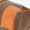Celine Vintage Macadam Triomphe Brown Travel Bag