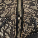 Christian Dior Black Leather Trotter Monogram Canvas Charms Shoulder Bag