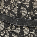 Christian Dior Black Leather Trotter Monogram Canvas Charms Shoulder Bag