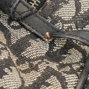Christian Dior Black Leather Trotter Monogram Canvas Charms Shoulder Bag