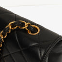 Chanel Single Flap Bag Black Quilted Lambskin With 24K Gold-Plated Hardware