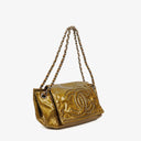 Chanel Accordion Patent Leather CC Flap Bag