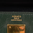 Hermès Kelly 32 Sellier Rouge H, Bleu Marine and Vert Fonce Box Calf Tricolor With Gold Hardware