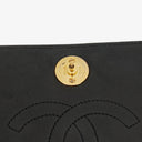 Chanel Classic Full Flap Bag Black Quilted Leather 24K Gold-Plated Hardware