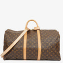 Louis Vuitton Keepall 55 Bandoulière Monogram Canvas Travel Bag