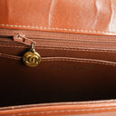Chanel Brown Grained Calfskin Flap Shoulder Bag Aged Gold- Toned Hardware, 1996-1997