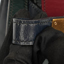 Hermès Kelly 32 Sellier Rouge H, Bleu Marine and Vert Fonce Box Calf Tricolor With Gold Hardware