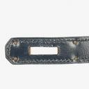 Hermès Kelly 32 Sellier Rouge H, Bleu Marine and Vert Fonce Box Calf Tricolor With Gold Hardware