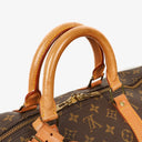 Bolso de viaje Louis Vuitton Keepall 55 Bandoulière de lona con monograma