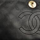 Chanel Classic Full Flap Bag Black Quilted Leather 24K Gold-Plated Hardware