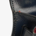 Hermès Kelly 32 Sellier Rouge H, Bleu Marine and Vert Fonce Box Calf Tricolor With Gold Hardware