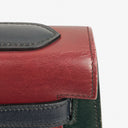 Hermès Kelly 32 Sellier Rouge H, Bleu Marine and Vert Fonce Box Calf Tricolor With Gold Hardware