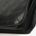 Chanel Classic Full Flap Bag Black Quilted Leather 24K Gold-Plated Hardware
