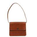 Chanel Brown Grained Calfskin Flap Shoulder Bag Aged Gold- Toned Hardware, 1996-1997