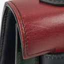 Hermès Kelly 32 Sellier Rouge H, Bleu Marine and Vert Fonce Box Calf Tricolor With Gold Hardware