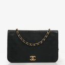 Chanel Classic Full Flap Bag Black Quilted Leather 24K Gold-Plated Hardware