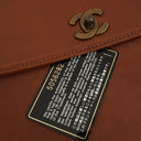 Chanel Brown Grained Calfskin Flap Shoulder Bag Aged Gold- Toned Hardware, 1996-1997