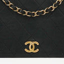 Chanel Classic Full Flap Bag Black Quilted Leather 24K Gold-Plated Hardware
