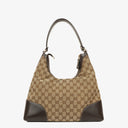 Gucci Lovely Medium Beige/Ebony GG Canvas Hobo Bag