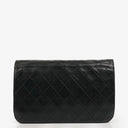 Chanel Classic Full Flap Bag Black Quilted Leather 24K Gold-Plated Hardware