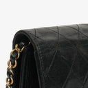 Chanel Classic Full Flap Bag Black Quilted Leather 24K Gold-Plated Hardware