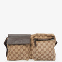 Gucci GG Multicolour Beige/Brown Monogram Canvas Belt Bag