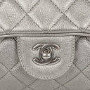 Chanel Metallic Airlines Quilted Leather Flap Bag