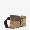Gucci GG Multicolour Beige/Brown Monogram Canvas Belt Bag