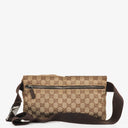 Gucci GG Multicolour Beige/Brown Monogram Canvas Belt Bag