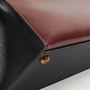 Hermès Kelly 32 Sellier Rouge H, Bleu Marine and Vert Fonce Box Calf Tricolor With Gold Hardware