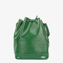 Sac à bandoulière Louis Vuitton Noe Grande GM en cuir Epi vert