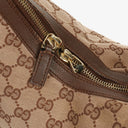 Gucci Monogram Canvas and Leather Hobo Shoulder Bag