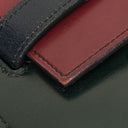Hermès Kelly 32 Sellier Rouge H, Bleu Marine and Vert Fonce Box Calf Tricolor With Gold Hardware