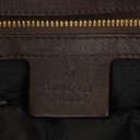 Gucci Brown Patent Leather Indy Top Handle Bag