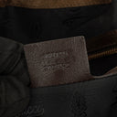 Gucci Brown Patent Leather Indy Top Handle Bag