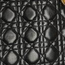 Dior Lady Dior Vintage Large Black Cannage Lambskin Handbag