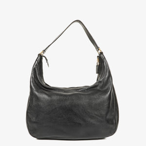 Gucci Charmy Black Leather Hobo Bag