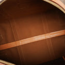 Celine Vintage Macadam Triomphe Brown Travel Bag